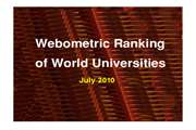TUMS Tops other Medical Universities in Iran at the Latest World Webometric Ranking